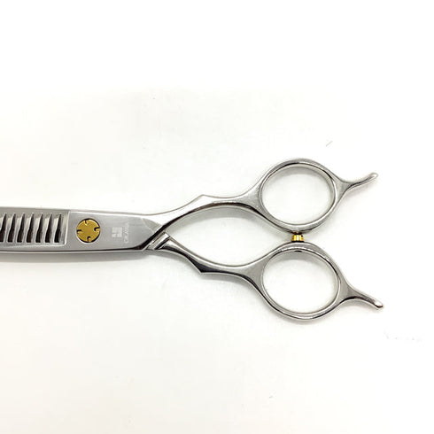 【オオカワプロシザーズ オオカワプロシザーOKAWA PRO SCISSORS】J-series 212 メガネ シザー セニング 美容ハサミ すきばさみ 美容師 理容師 約20~25% 右利き 5.8インチ 中古 sc2625